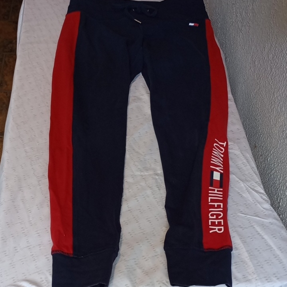 Tommy Hilfiger Kids Red and Navy Joggers